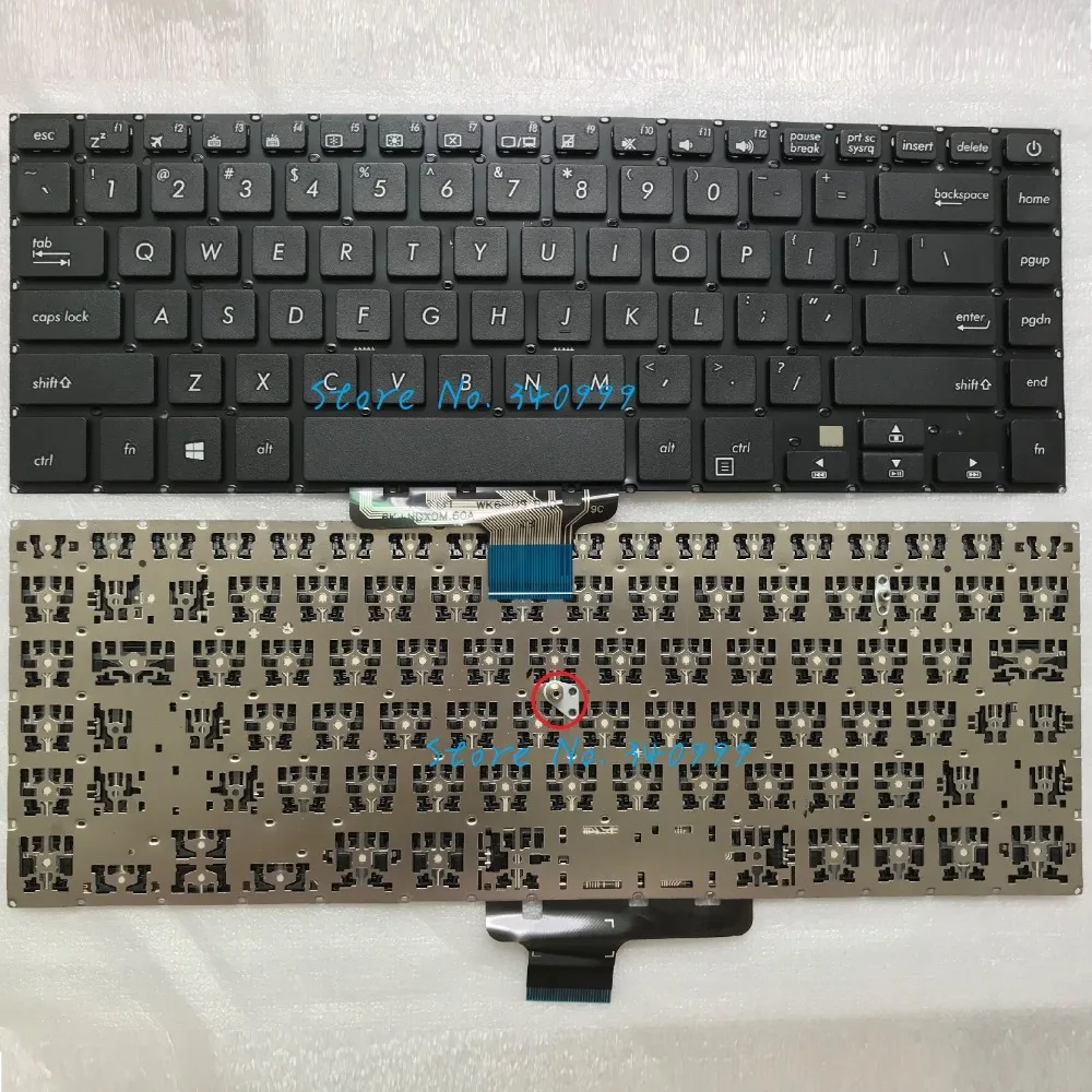 Клавиатура для ASUS Pro15 S15 S510U S5100UQ UK505B U5100UQ S510UA без рамки us