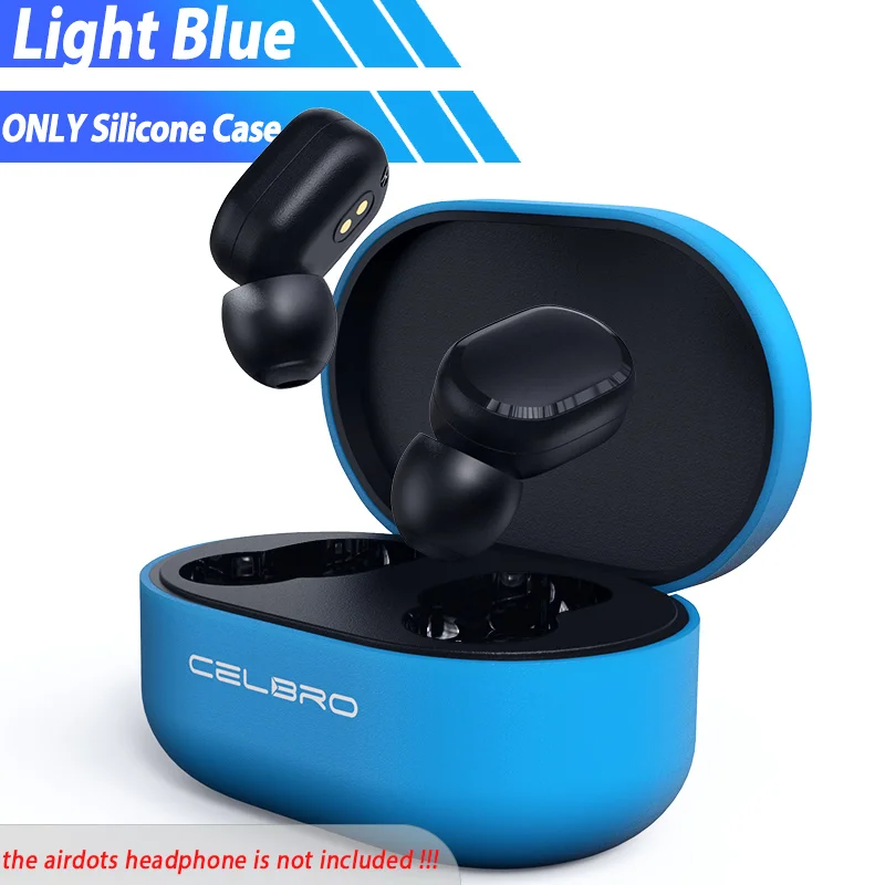 Silicone Case Protective Cover for Xiaomi Airdots Redmi Air Dots Pouch Accessories Youth Edition Silicon Wireless Headphone Case