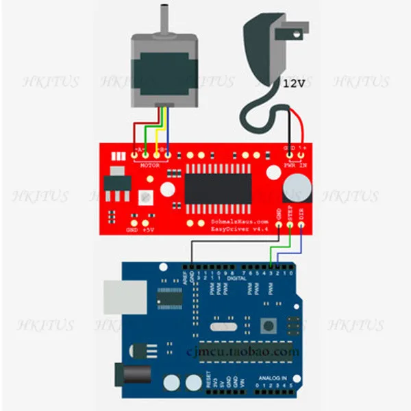5 шт./лот шаговый щит EasyDriver V44 A3967 для Arduino тестовый модуль UNO бесплатная
