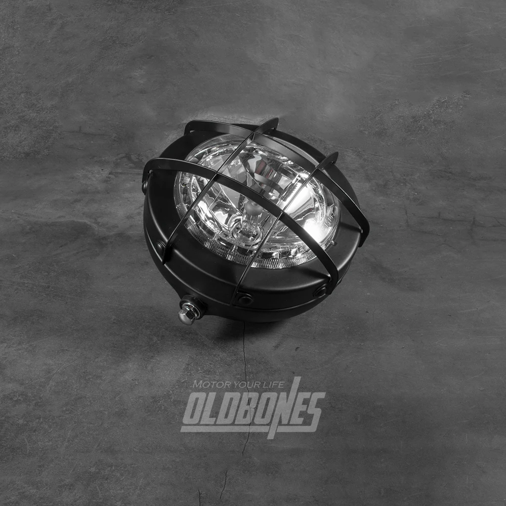 OLDBONES 6 9 &quotмотоцикл кафе гонщик на заказ светильник голову трекер решетка фары