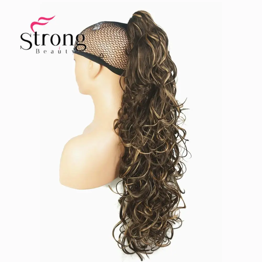 StrongBeauty женская обувь для девочек синтетическая X-Long W прекрасная форма коготь зажим конский хвост пони волосы расширенный выбор цвета - Цвет: 8TT124