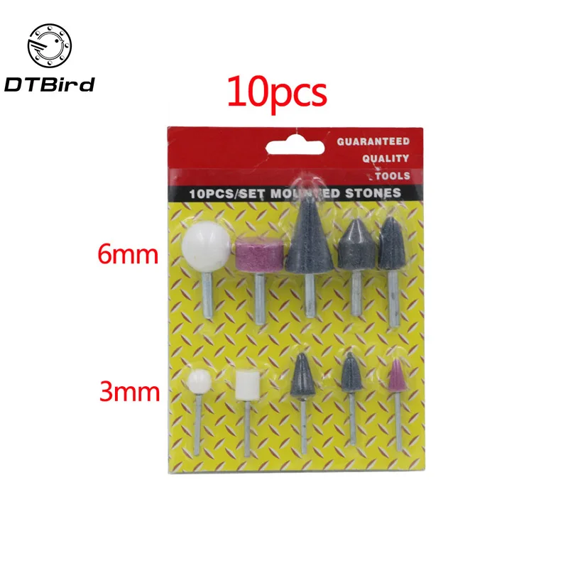 10 шт./компл. цилиндрическая головка абразивные роторные Инструменты Набор