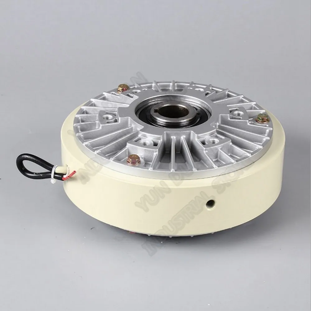 25Nm 2.5kg DC 24V Hollow Shaft 1000RPM Magnetic Powder Brake Unwinding For Tension Control Continuous Sliding Simulated Load