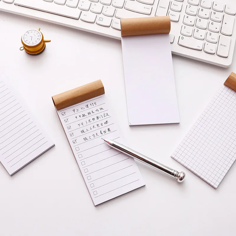 Pocket Kraft Paper Memo Pad Notepad Stationery Scrapbooking Notes To Do List Tear Checklist Note | Канцтовары для офиса и дома