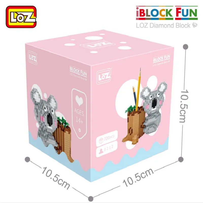 LOZ алмазные блоки держатель ручки коала милые животные микро строительные