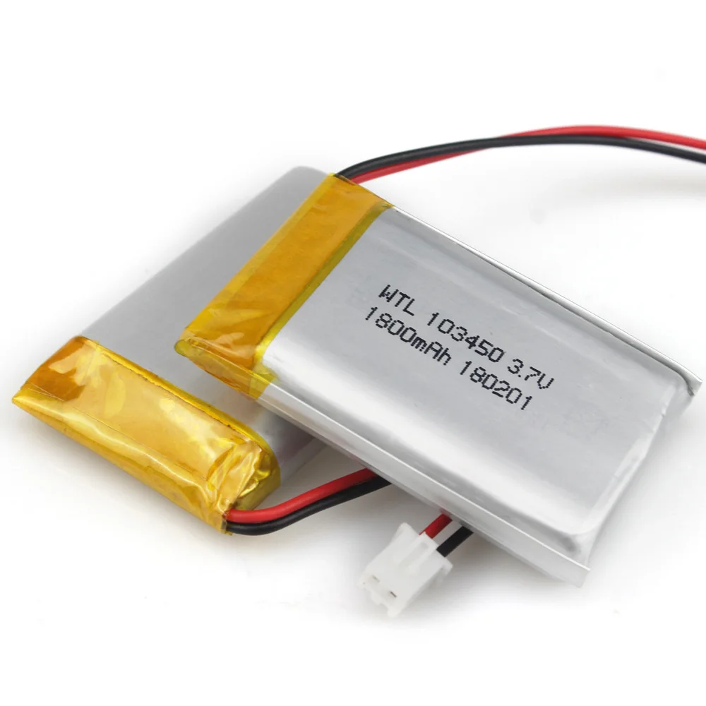 GTF 3 7 В 1800 мАч литий полимерные LiPo аккумуляторные батареи 103450 для Mp3 GPS PSP phone power bank