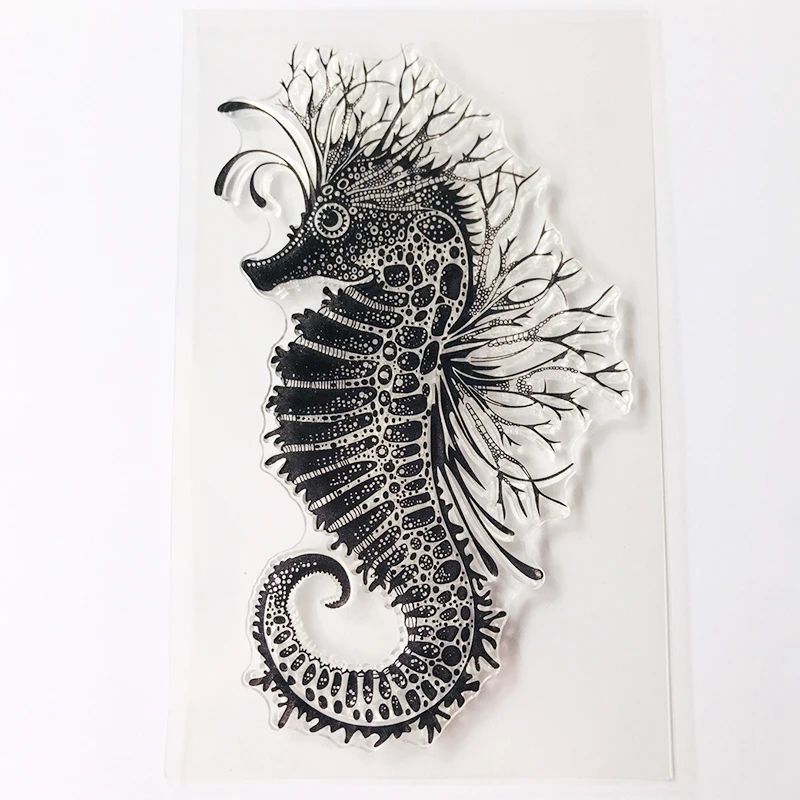 Фея seahorse животные очистить резиновый штамп строительство прозрачный