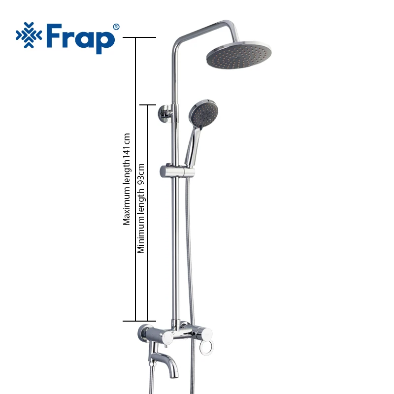 Frap 1 компл. Ванная комната осадков смеситель для душа комплект с ручной