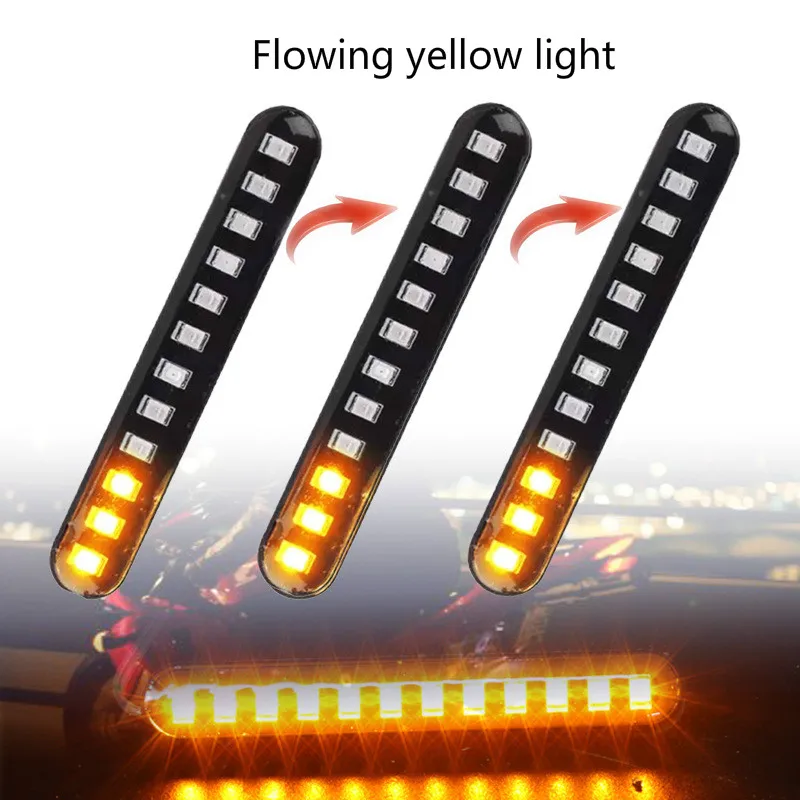 1 пара 12LED мотоциклетный направляющий сигнал рулевого управления направленная