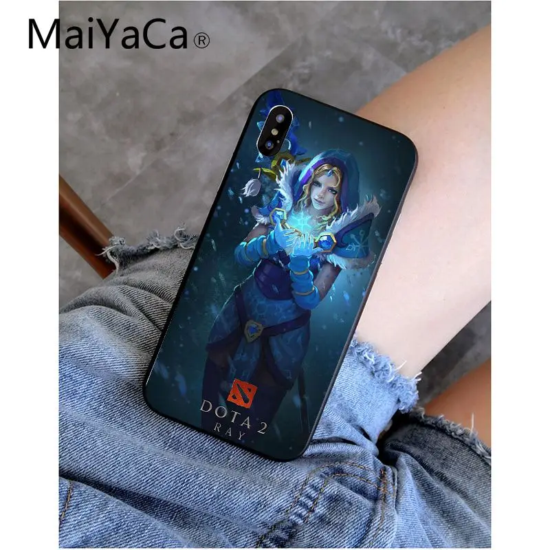 MaiYaCa Shadow Fiend Dota 2 Smart Cover черный мягкий чехол для телефона для iPhone 6S 6plus 7plus 8 8Plus X Xs MAX 5 5S XR