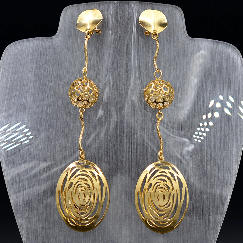 Sunny Jewelry длинные висячие Висячие женские серьги высокое качество изысканный циркон круглый шар выдалбливают