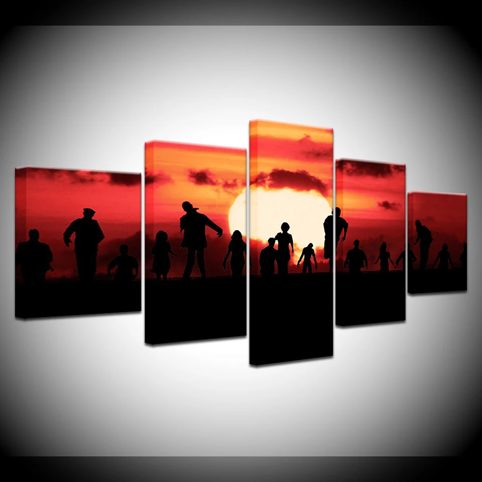 

Modern Decorative Framework Living Room Wall Art 5 Pieces Pictures Military Soldier Canvas Painting HD Printed Modular Poster