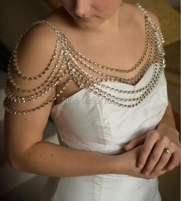 Цепочка на плечо женская серебряная цепочки Серебряные Позолоченные слоев 3