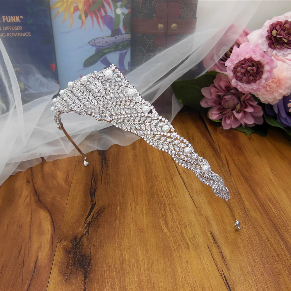 

Wedding Crown Headband Zircon Tiara Princess Tiaras And Crowns Bridal Hair Accessories Diademas Para el Pelo Mujer WIGO1367