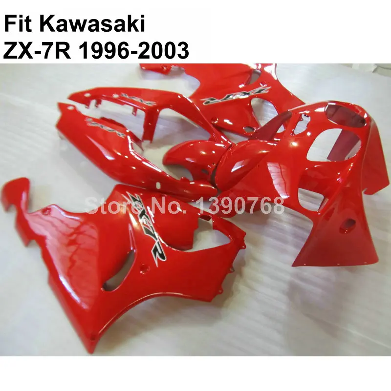 Красный комплект кузова для Kawasaki Ninja Обтекатели ZX7R 96-03 ZX 7R 1996-2002 2003 обтекателей VT78 |