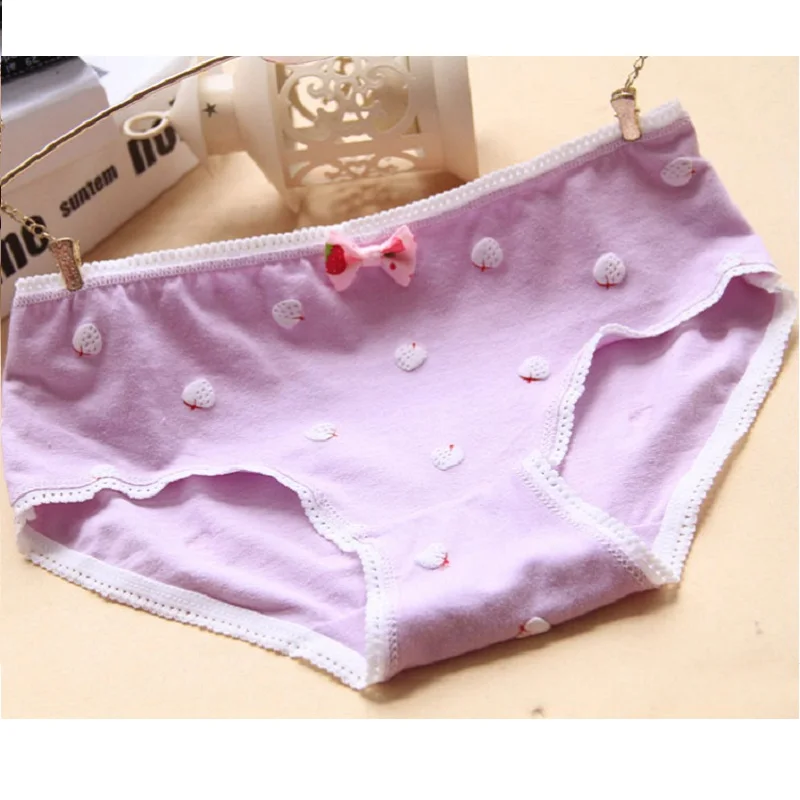 Женское нижнее белье с клубникой сексуальные трусики из хлопка 2018|ladies underwear