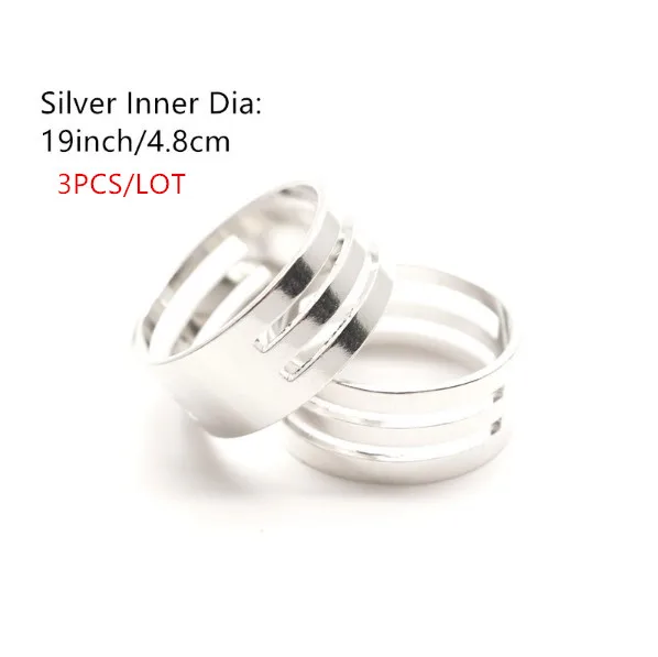 3pcs 19in silver 3 шт. металлические прыгающие кольца открывалка открывания закрывающие инструменты Finge медное кольцо ювелирные изделия HK023 - Цвет: 3pcs 19in silver