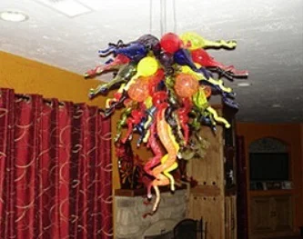 Бесплатная доставка художественная лампа из муранского боросиликатного стекла