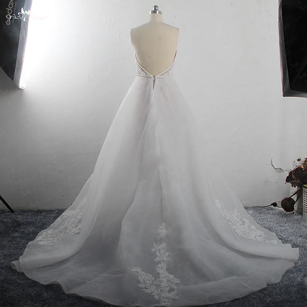 RSW1523 Роскошные Блестки Vestidos De Noiva Свадебные платья Съемный Поезд свадебное платье