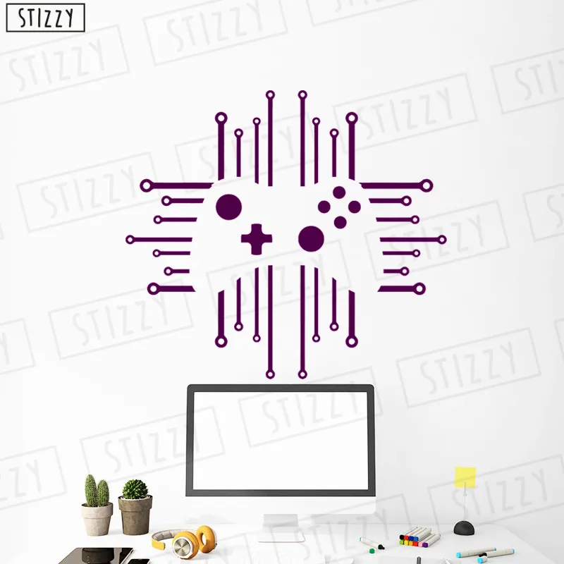 Настенная Наклейка stizzy видео игра плакат виниловые настенные наклейки для