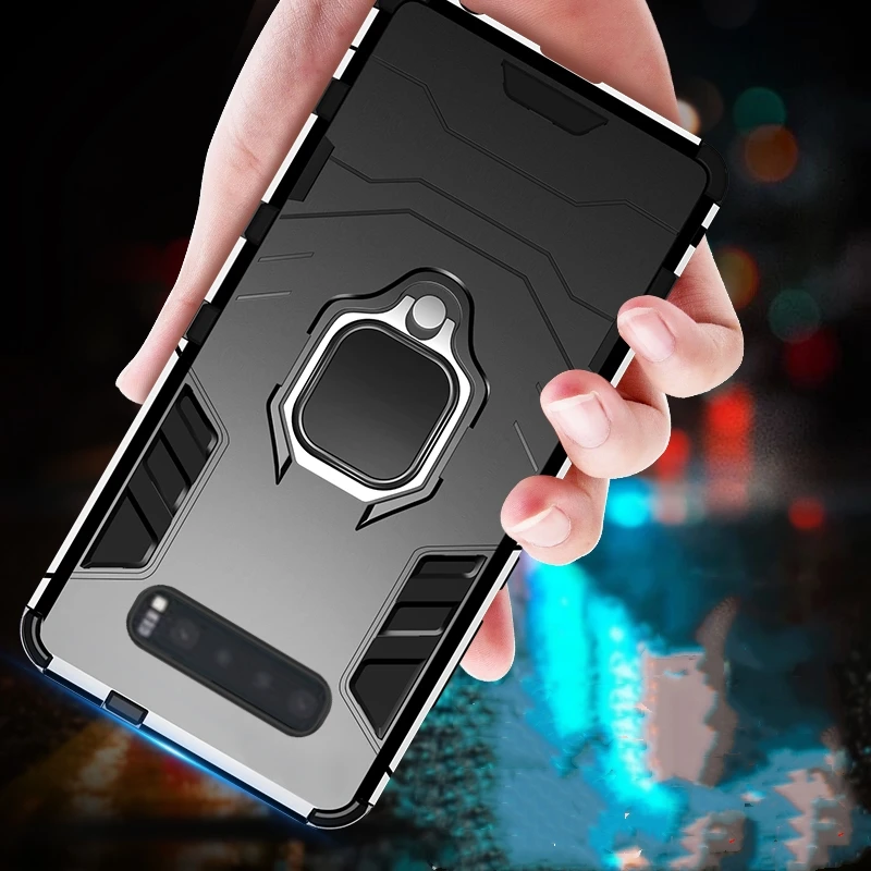 Для Samsung Galaxy S10 Plus S9 S8 S10e Note 9 A7 A9 2018 M30 M20 чехол с кольцом держатель Броня бампер