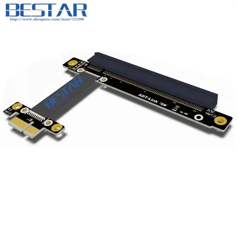 Riser PCI-E 3 0 1x к 16x PCIe x16 x1 pci express mining видеокарта удлинитель PCI-Express Gen3 8 Гбит/с низкая