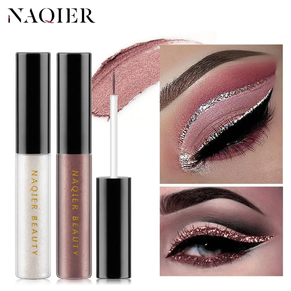 Подводка для глаз NAQIER блестящая подводка водостойкая жидкая блестящие тени век