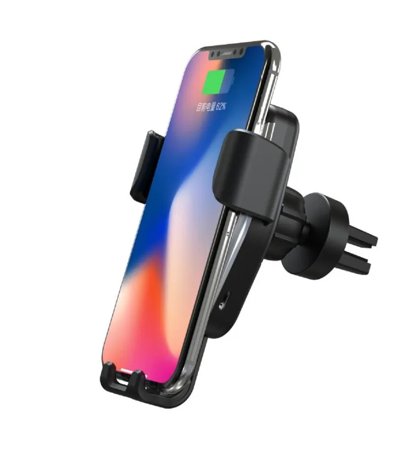 10 Вт автомобильное беспроводное зарядное устройство Qi для iPhone Samsung быстрая