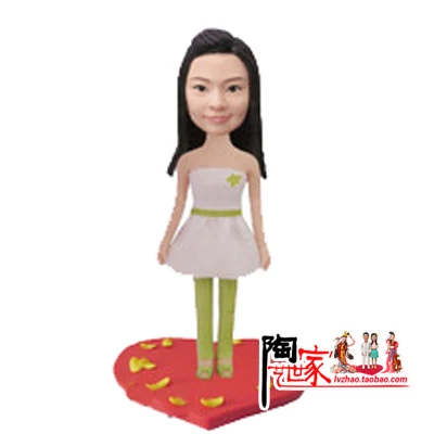 

2019 Special DIY gift wedding cake topper Personalized Custom Polymer Clay doll From Pictures Christmas Gift Pre-sale