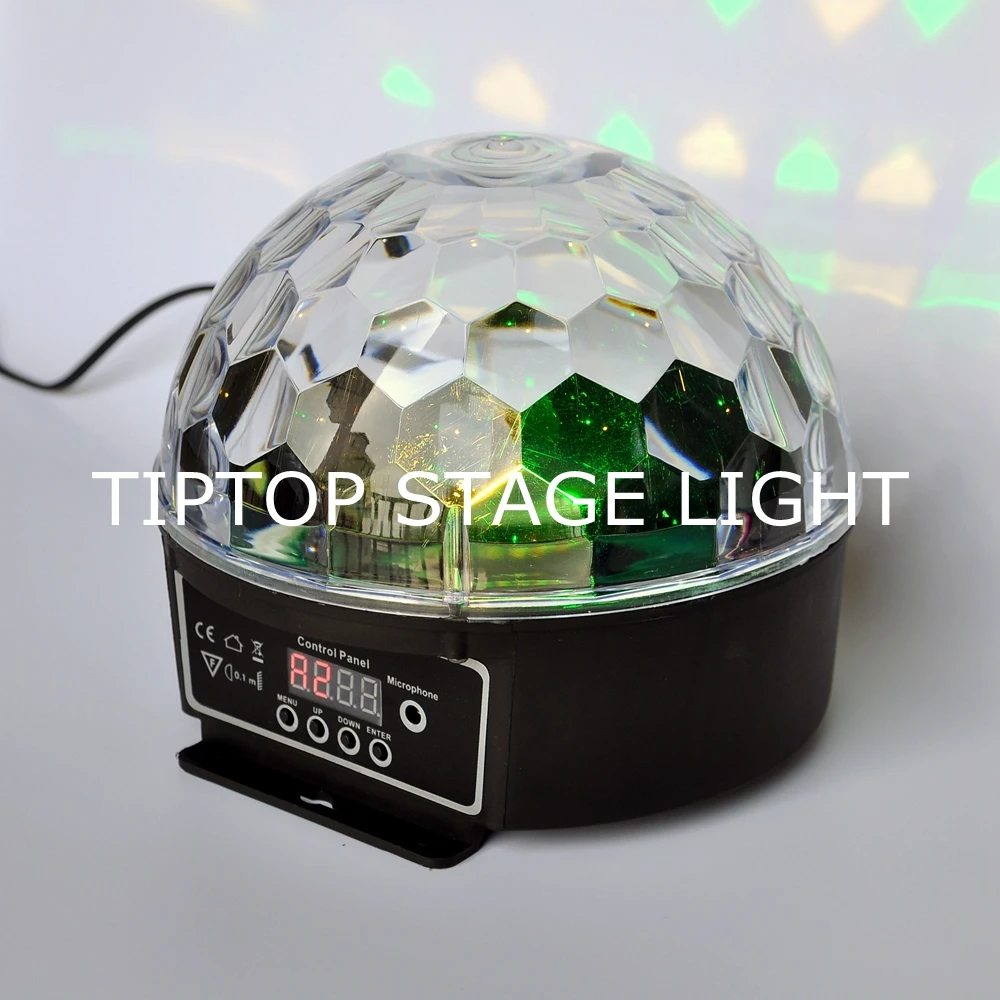 TIPTOP TP-E11 Disco Led Magic Ball Light Mini Size 6x3W RGBWAP Single Color Laser Effect Party Club DMX/Auto KTV 50 Pack | Лампы и