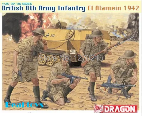 Набор моделей дракона эль аламеин 1942 британская пехота 8 й армии Масштаб 1:35 6390|kit