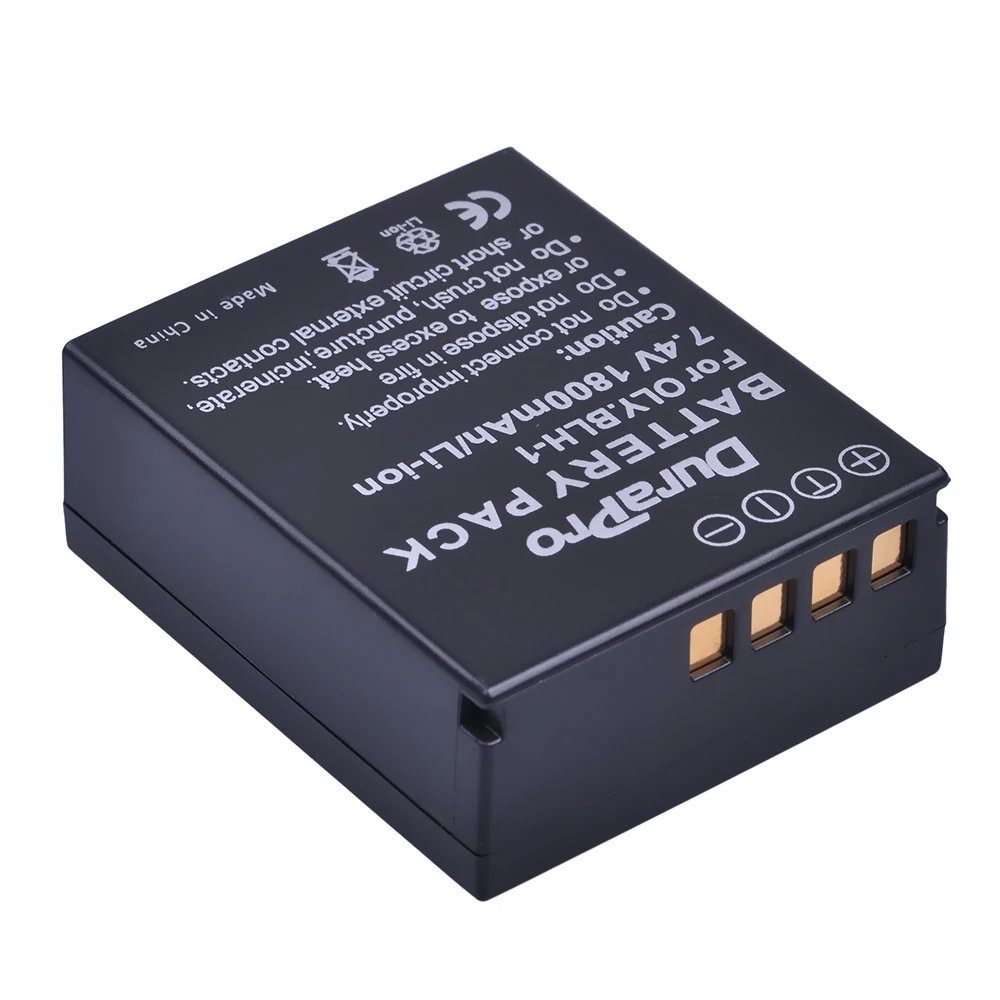 Durapro 4pc 1800mAH BLH-1 BLH1 BLH 1 сменный литий-ионный аккумулятор для Olympus E-M1 Mark II EM1-2 EM1 Camera