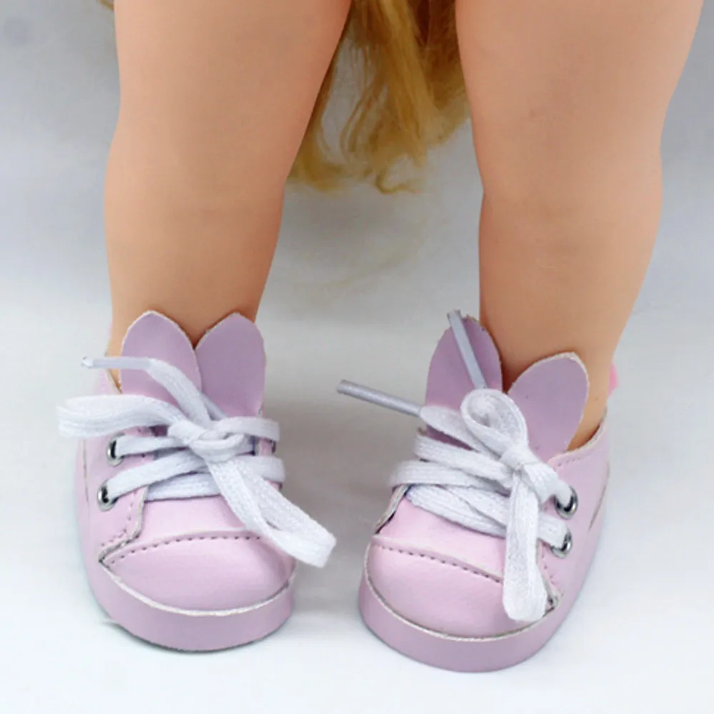 1 пара кукольных ботинок 7 см для 43 новорожденных обувь кукол Reborn Bebe кукольная 18