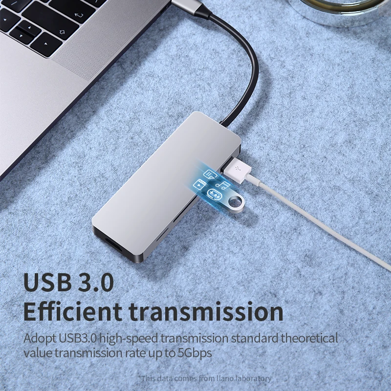 5 в 1 USB C концентратор Thunderbolt 3 type телефонный адаптер OTG для MacBook Chromebook samsung S8 S9 huawei