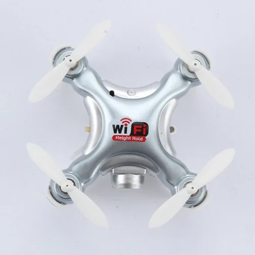 CX10WD Silver Cheerson CX-10WD CX10WD TX мини WI-FI FPV с высоким режим удержания 0.3MP Камера 2,4 г 6 оси телефон WI-FI режим управления RC Quadcopter RTF - Цвет: CX10WD Silver