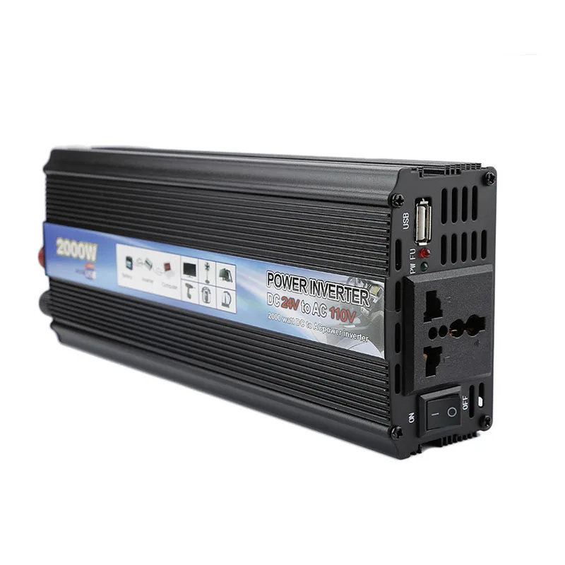 Power Inverter With terminal wire Modified Sine Wave DC 12V to AC 220V Peak Solar Car Converter HWC | Автомобили и мотоциклы