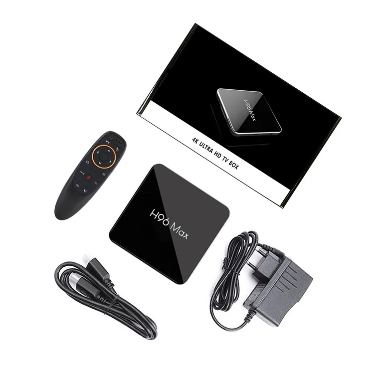H96 MAX X2 4K медиаплеер H.265 Amlogic S905X2 Android TV Box 9 0 Mart телеприставка для IPTV поддержка