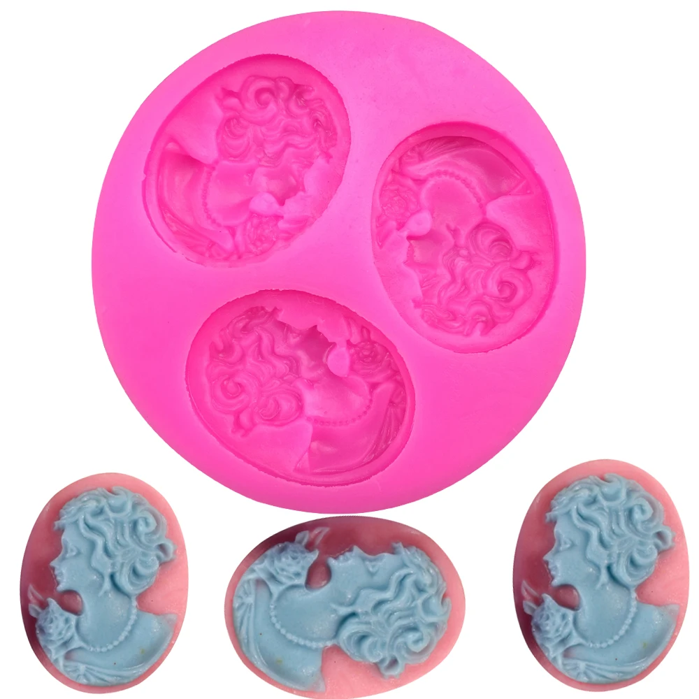 Красота в форме головы помадки силиконовые формы для торта шоколада желе выпечки