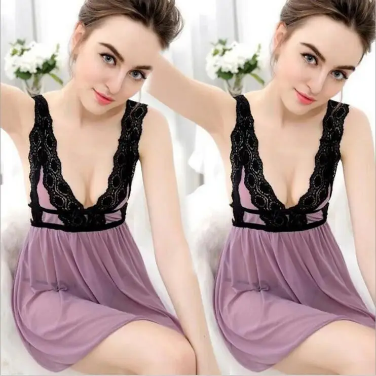 Ночнушки Nachtkleding Vrouwen Горячая одежда для сна кружевные ночные рубашки Vestidos De Seda Нижнее белье Женская одежда