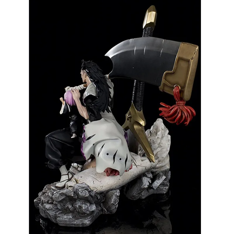 Аниме BLEACH Kenpachi Zaraki Kusajishi Yachiru 1/5 сцены смолы статуя фигурка Коллекция Модель игрушки X535