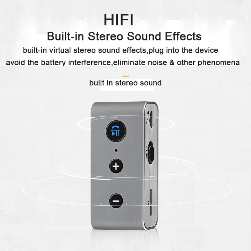 Автомобильный комплект jajabor с Bluetooth громкой связью Bluetooth 3,5 мм Aux аудио приемник адаптер беспроводной музыкальный приемник Bluetooth A2DP стерео