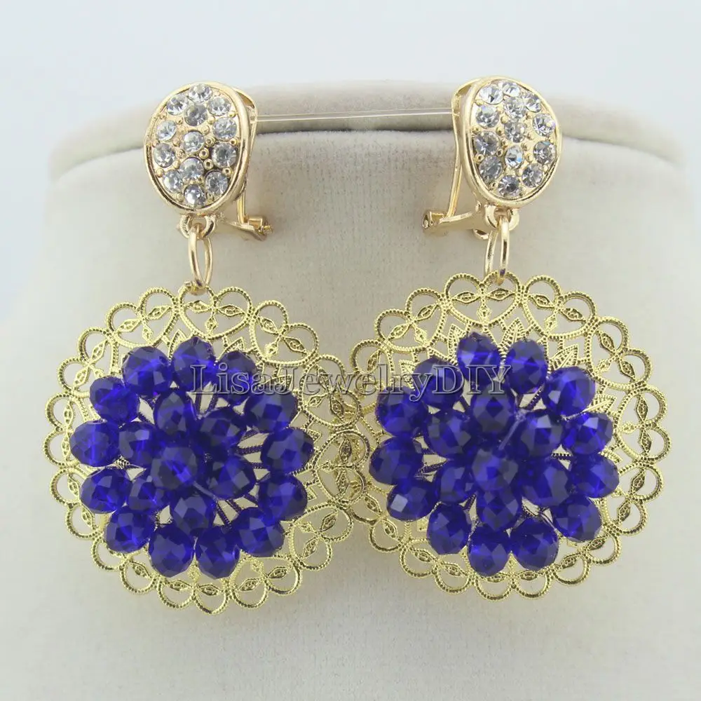 

NigeriaFashion African Handmade Beads Earring Women Summer Winter Earrings Female Mother Party Gifts HD6210