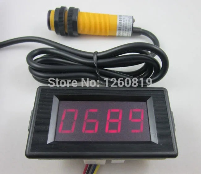 12 V 4 цифры Красный счетчик вверх и вниз+ инфракрасный бесконтактный фотоэлектрический датчик NPN
