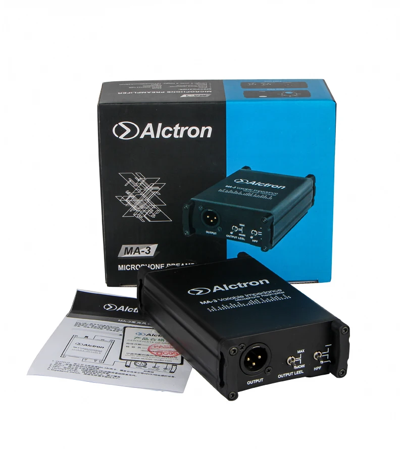 Пассивный алюминиевый динамический микрофон Alctron MA 3 предусилитель микрофона