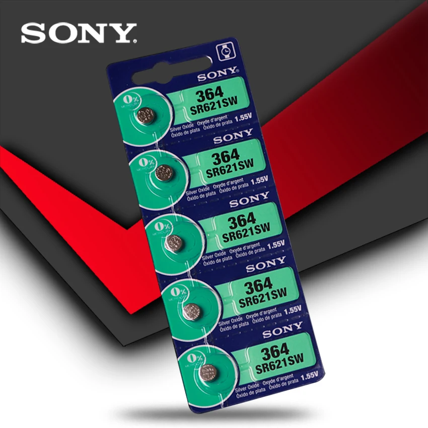 1 шт. Новинка sony 364 SR621SW V364 SR60 SR621 AG1 часы батарейка Кнопка монетница Сделано в Японии