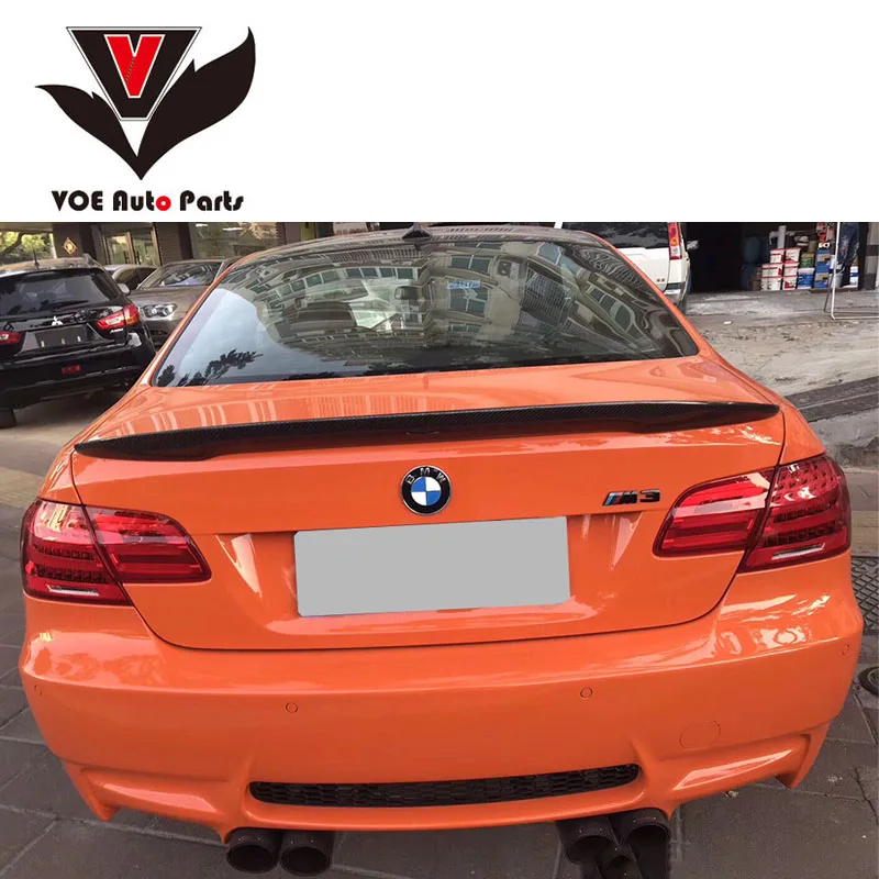 2005 2011 E92 эффективный стиль задний спойлер из углеродного волокна для BMW 3 серии Coupe