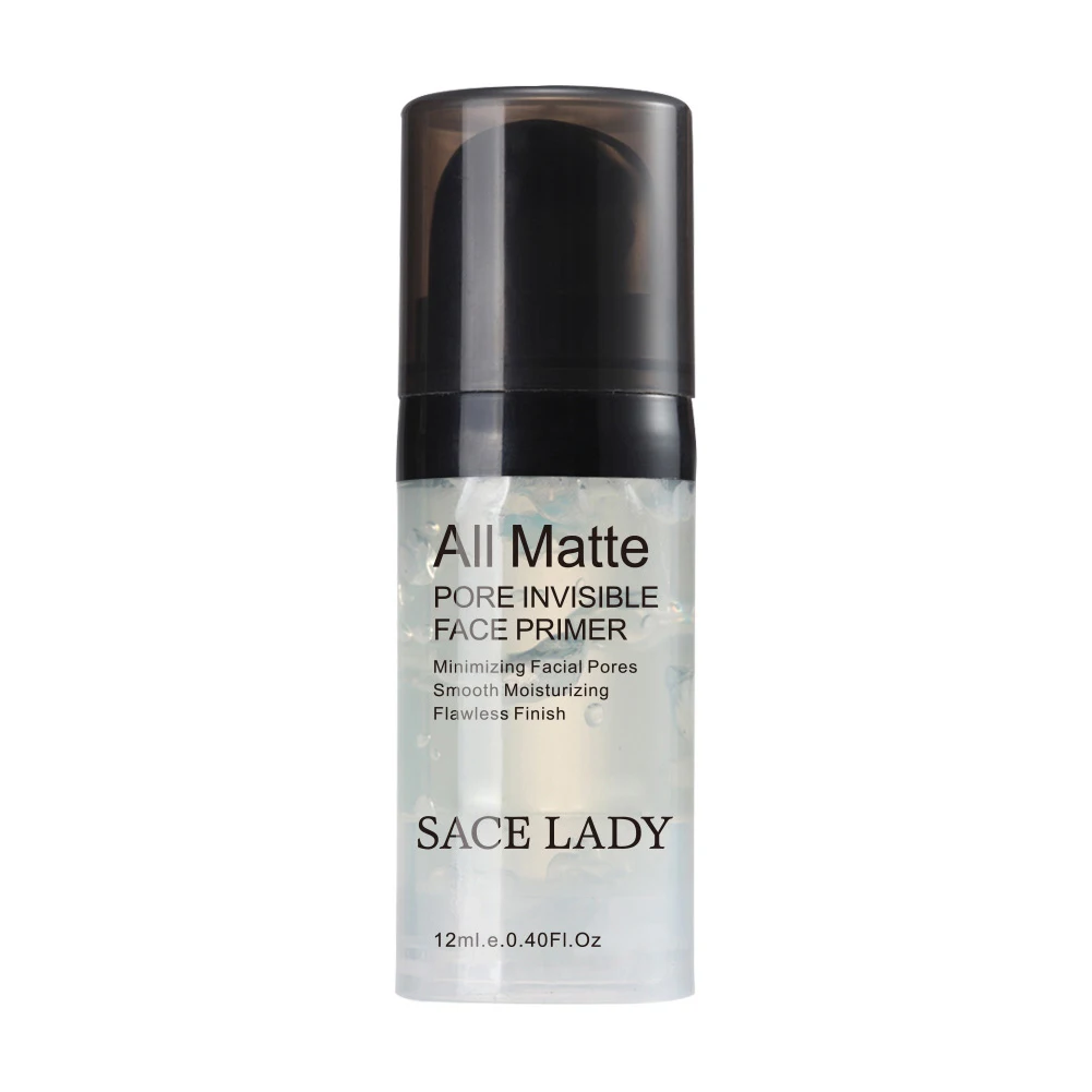 12ML 6/12/30 мл Face Primer база грунтовка, Чистка Пор, невидимый лица Фонд контроль выработки кожного жира гель для Макияжа Косметический матовая гладкая губная макияж - Цвет: 12ML