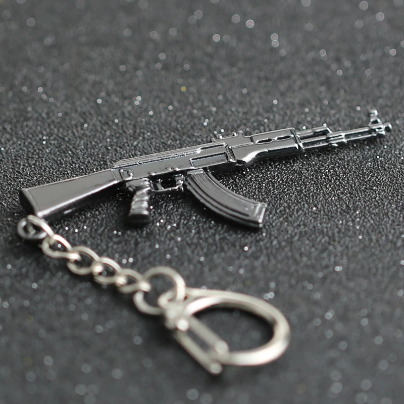 CS GO CSGO CF брелок АК 47 винтовка пистолет оружие счетчик удар крест огонь AK47 AK-47 брелок для ключей кольцо PUBG ювелирные изделия оптом