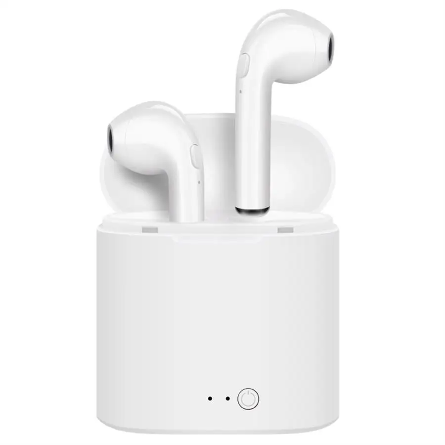 I7s Спортивная bluetooth-гарнитура со стерео беспроводным микрофоном, беспроводная гарнитура, наушники для iPhone X, смартфона, huawei, Xiaomi - Цвет: I7S White With Box