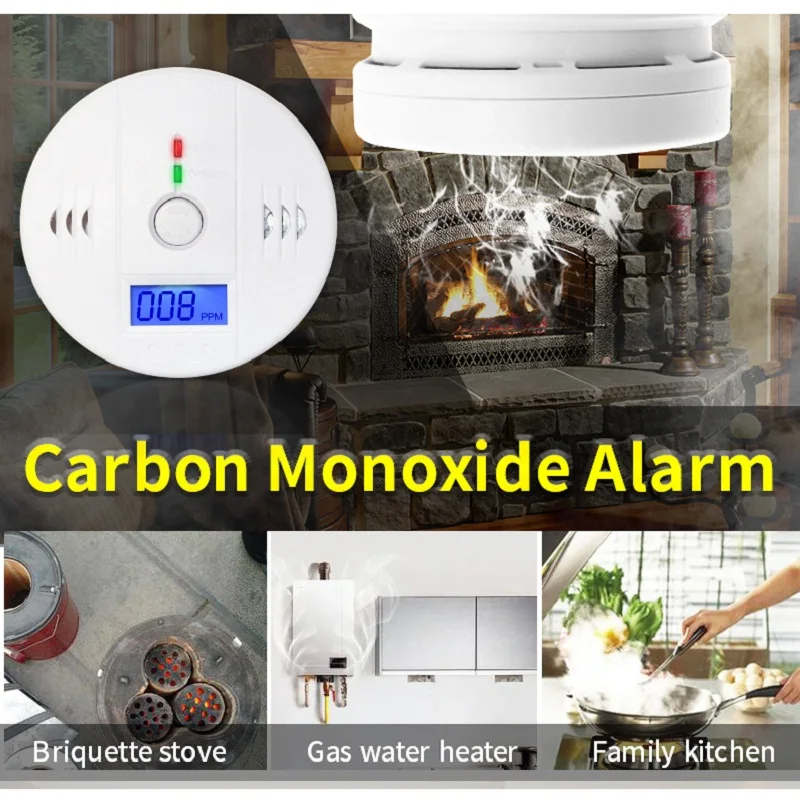 Датчик угарного газа с ЖК дисплеем 85 дБ|detector co|detector alarmdetector sensor |